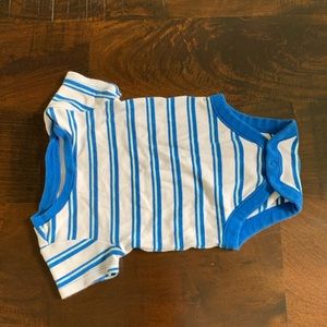 Old Navy Blue Striped Onesie